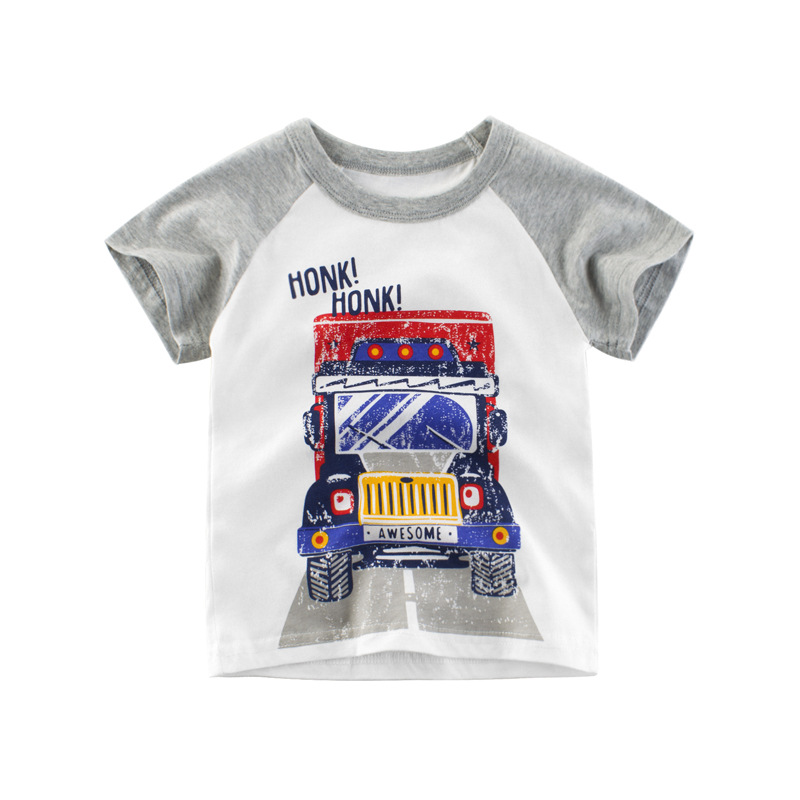 Picture of 2025 Summer Boys' Clothing New Guangdong Supply Kidsren's T-Shirt Short-Sleeved Kidsren's Undershirt Male Baby Clothes