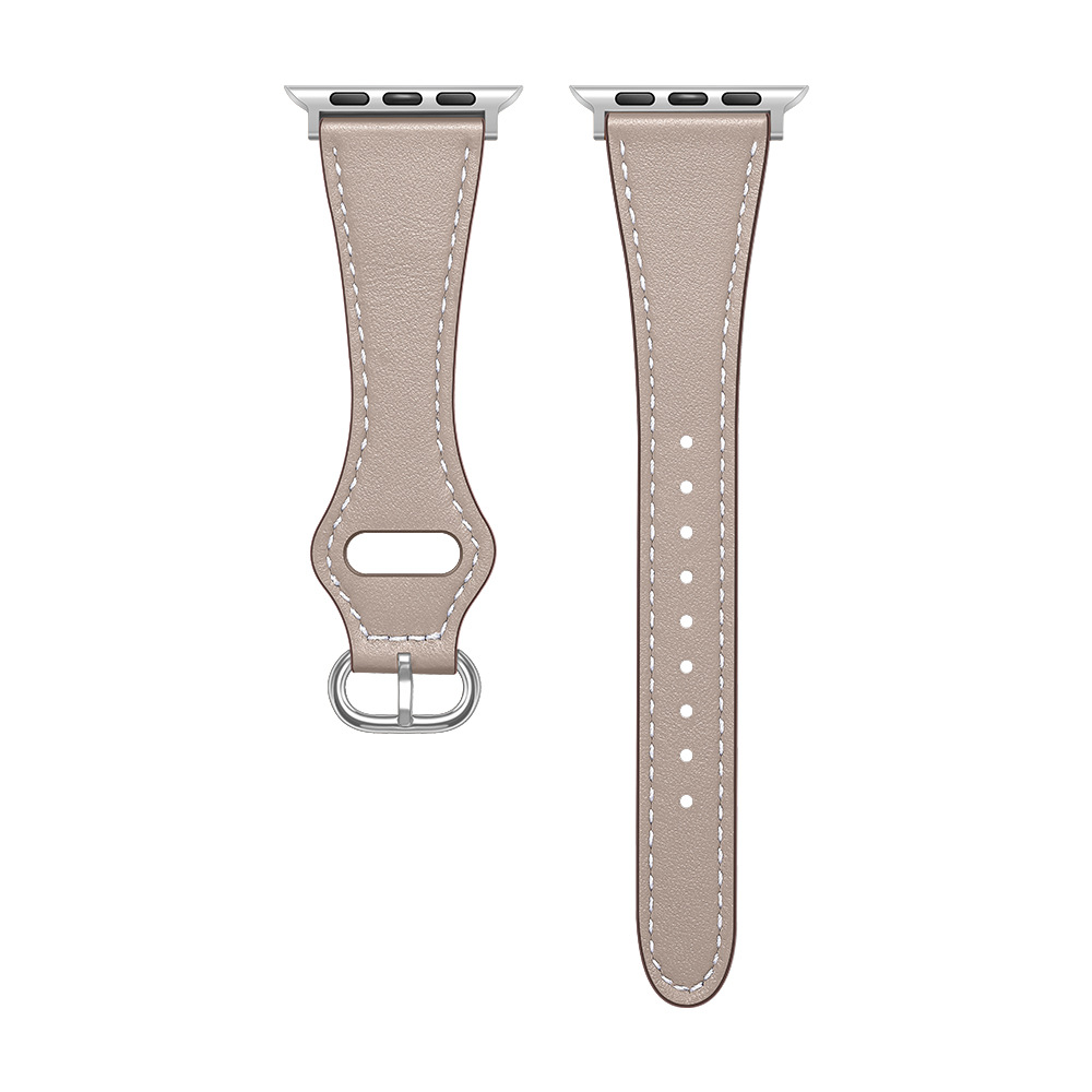 Picture of Suitable for Apple Strap Genuine Leather New Small Man Waist Top Layer Genuine Leather Strap iwatch7 Representative Strap Genuine Leather Women's Style