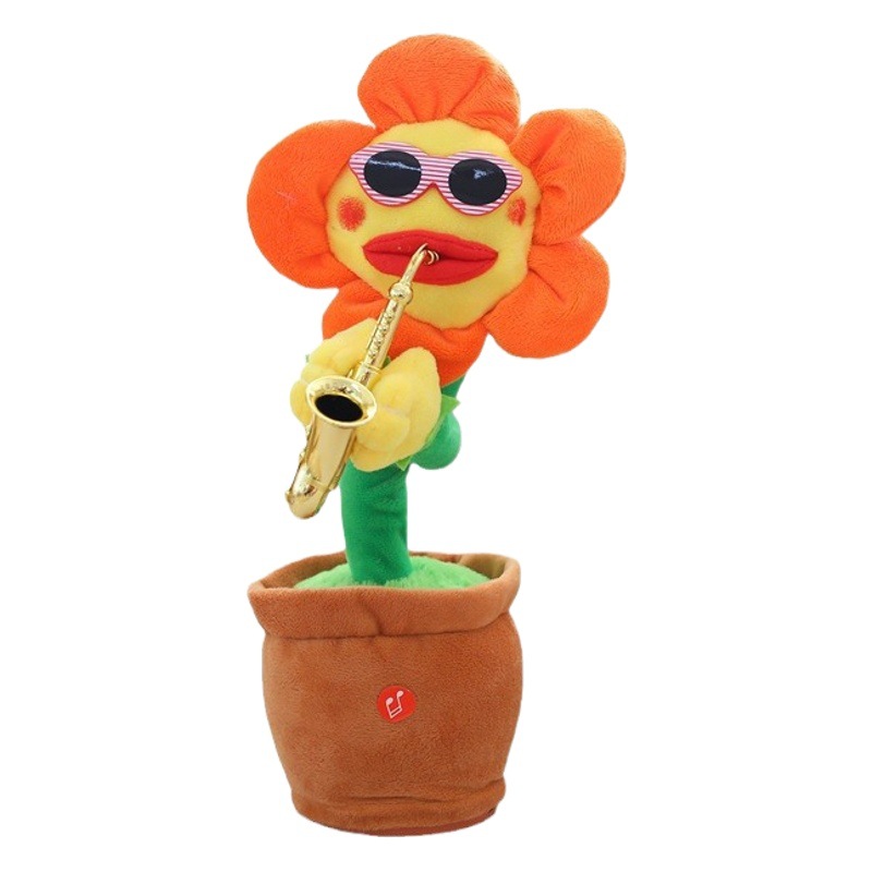 Stuffed Toy Enchanting Flower (Rechargeable Model) Electric Sun Flower Douyin Enchanting Flower USB 80 Songs