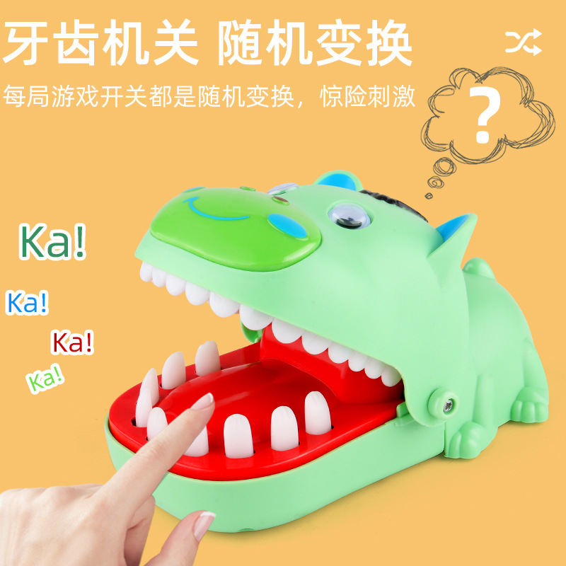 Picture of Hand Bite Crocodile Teeth Bite Finger Shark Bite Decompression Decompression Artifact Shake Tone Same Style Internet Celebrity Children's Toy