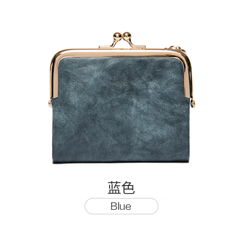 Picture of Cross-Border short wallet women's 2023 new clip coin purse retro multi-functional folding wallet card bag for women