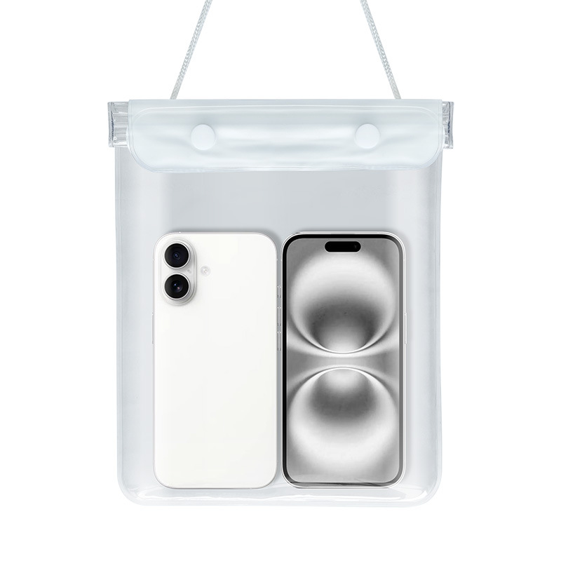 Picture of Large Mobile Phone Waterproof Case Transparent Waterproof Mobile Phone Bag Rider Takeout Special Touch Screen Rechargeable Mobile Phone Waterproof Bag