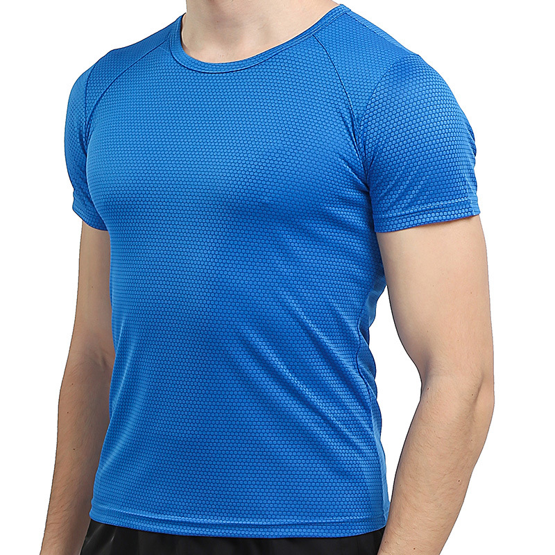 Picture of Cross-Border Independent 2024 Summer New Men's Quick-Drying T-Shirt Youth Plus Size Mountaineering Round Neck Short-Sleeved T-Shirt