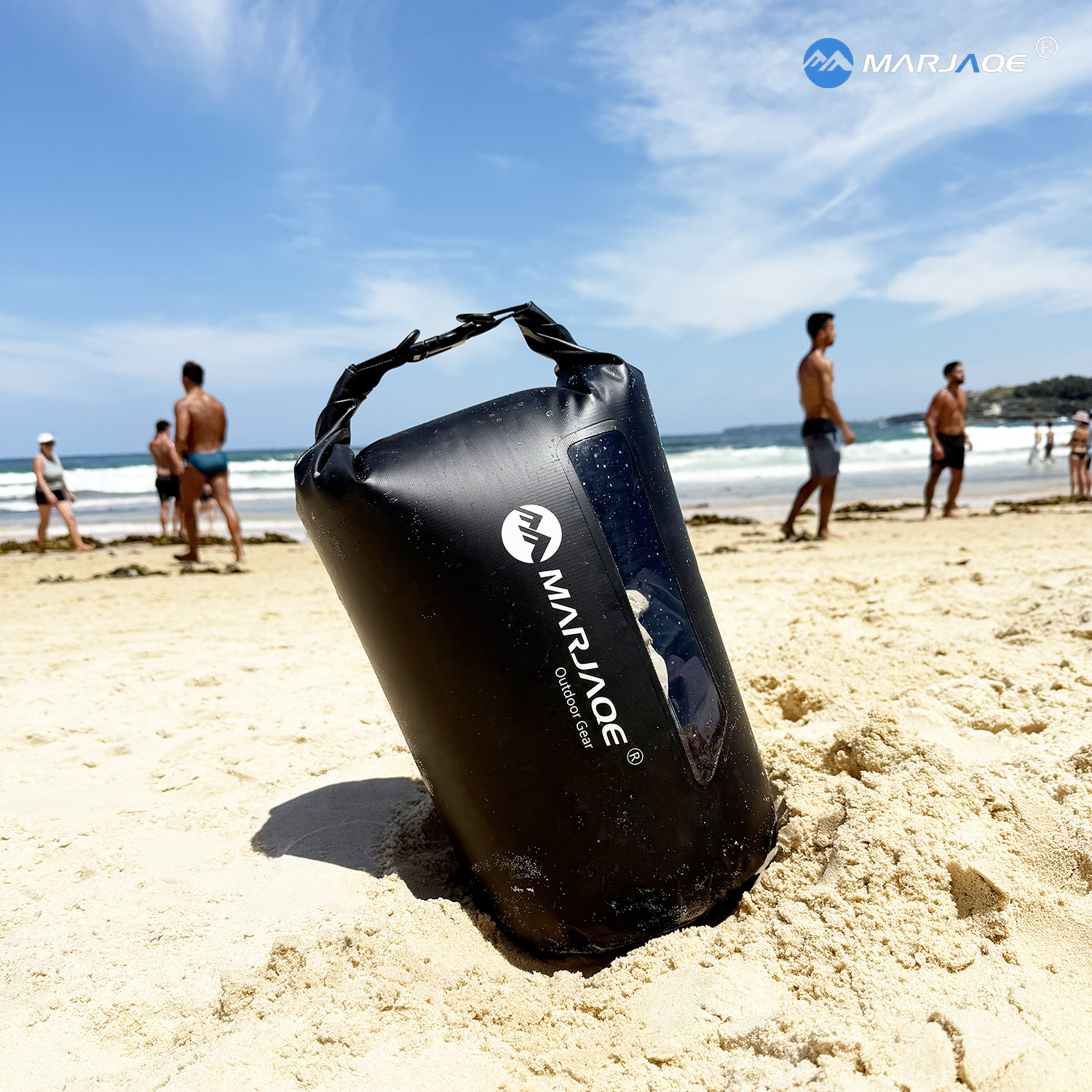 Picture of Marjaqe Double Shoulder Strap Window Waterproof Bag Rafting Bag Beach Bag Waterproof Bag River Tracing Bag Storage Outdoor Leisure
