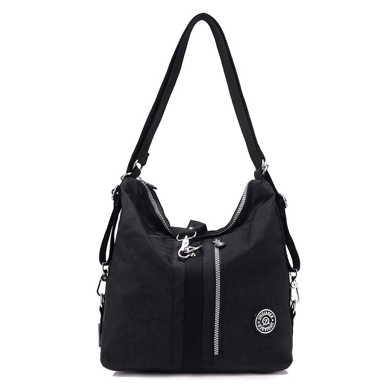 Picture of Fashionable large capacity multi-functional backpack women's casual nylon bag simple travel shoulder handbag