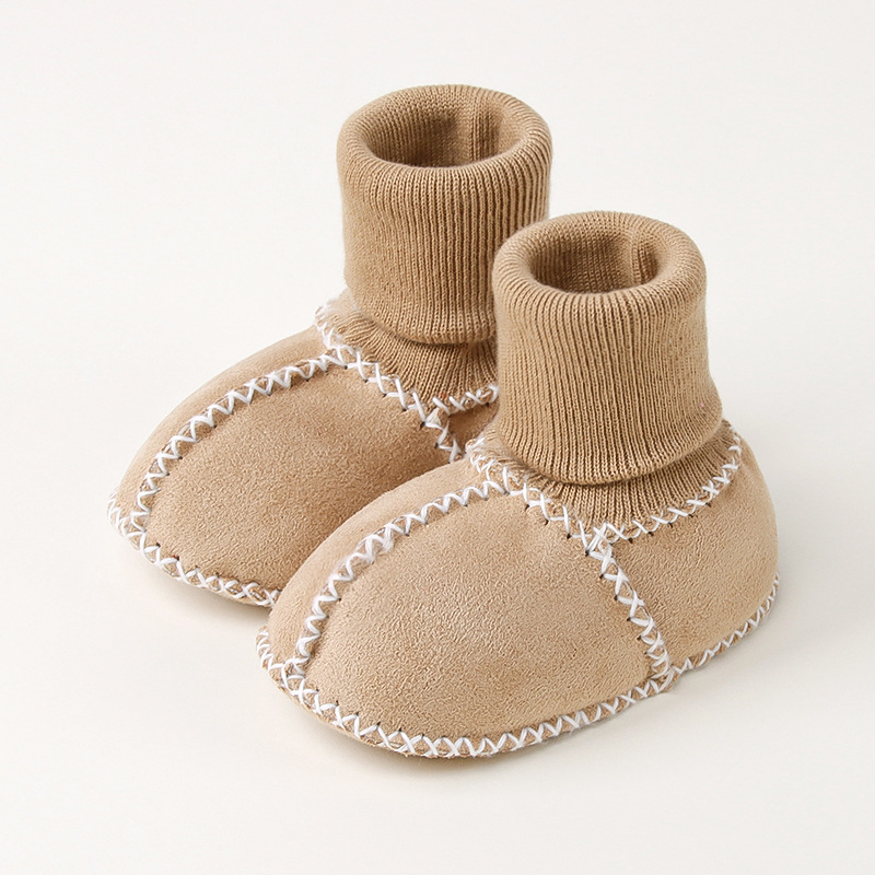 Picture of Baby Toddler Shoes, Baby Socks, Winter 0-12 Months Baby Toddler Shoes, Thickeneded and Velvet Soft-Soled Baby Shoes