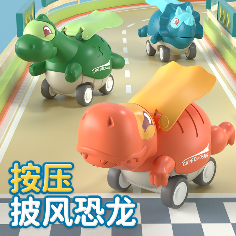 Cross-border hot selling children's cartoon creative new products pressing sliding dinosaur crawling stall toy gifts wholesale