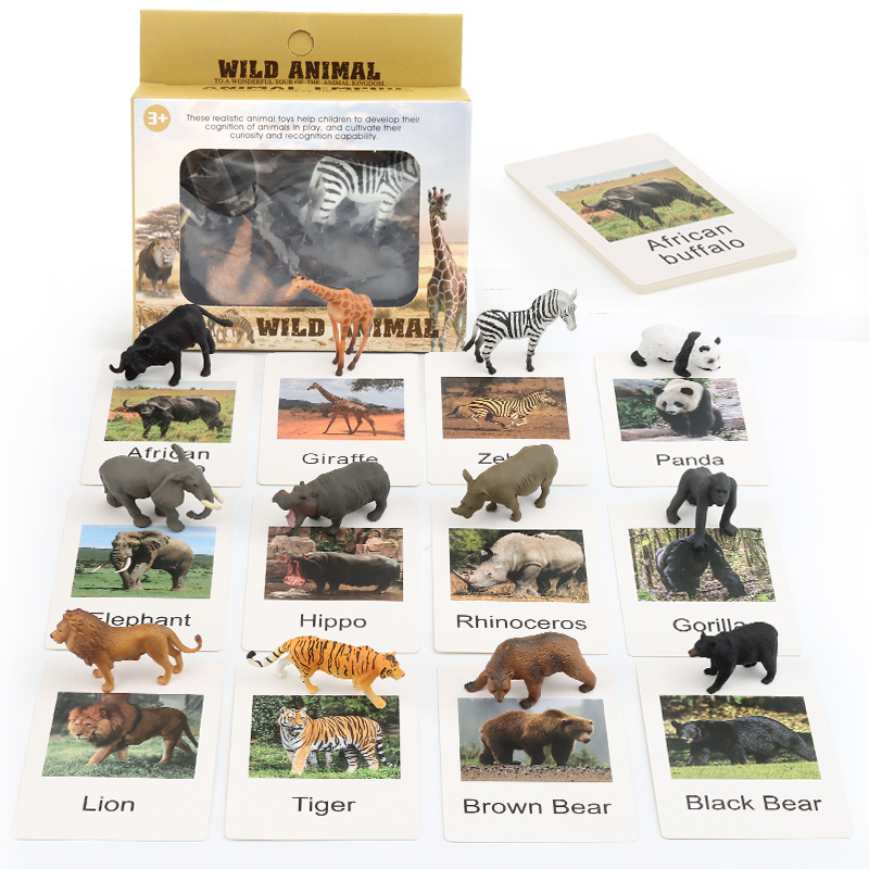 Picture of Popular science toys sand table scene dinosaur marine animal matching knowledge learning card science education cognitive model teaching aids