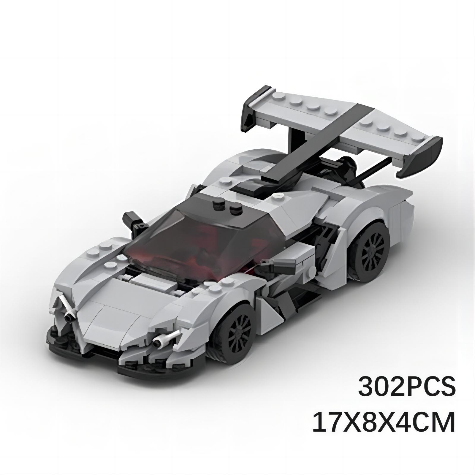 Picture of Moc Compatible with Lego Speed 8-Grids Car Apollo Ie Apollo Difficult Boys Car Model