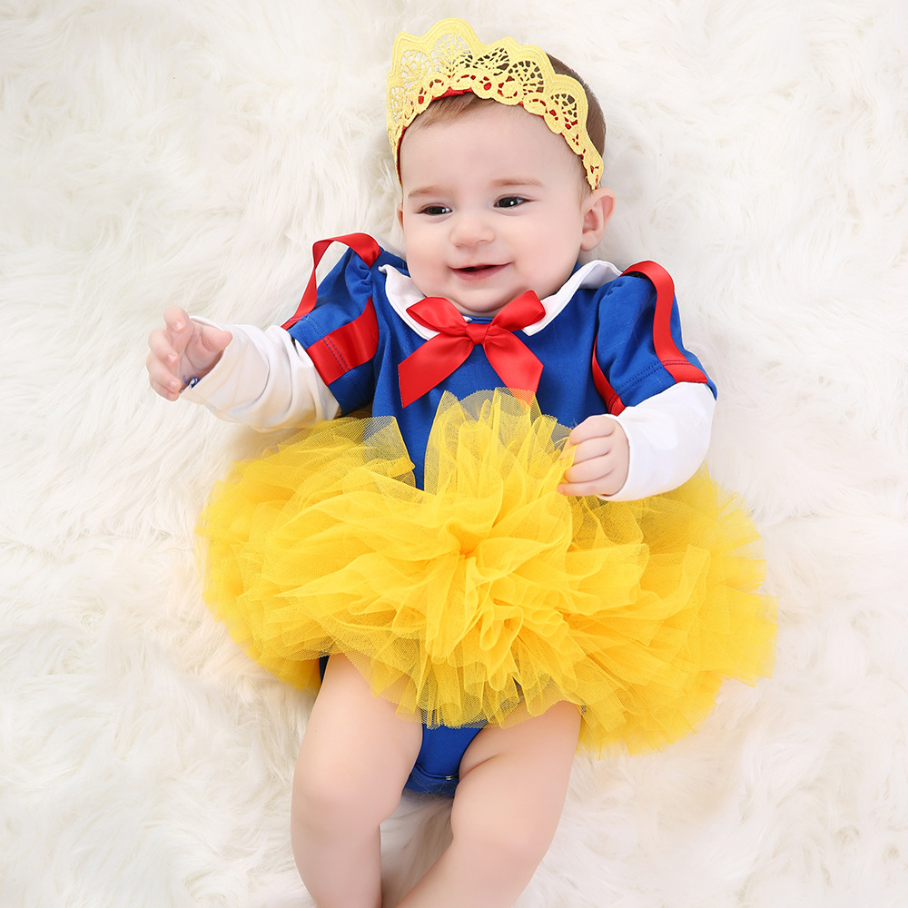Picture of Girls Short Skirts Wholesale Clothes Children's Clothing Festival Baby Birthday Long-Sleeved Harem Baby Tutu Suit Factory Direct Sales