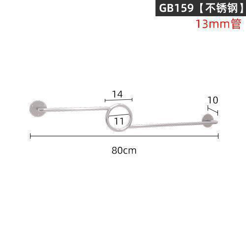 Picture of Stainless Steel Positive Hanging Display Rod Children's Clothing Store Display Rack Wall Hanging One-word Shelf Point Hanging Clothing Store Hanging Hangers