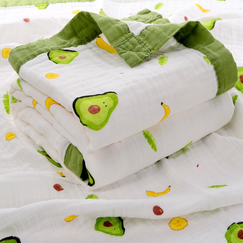 Picture of Six-layer gauze cotton children's quilt cartoon printing baby bath towel thick absorbent factory wholesale summer quilt
