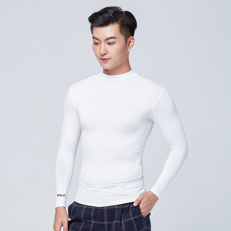 Picture of Polo Golf Golf Clothing Men's Long-Sleeved T-Shirt Sun Protection Clothing Ice Silk Bottoming Shirt Quick-Drying