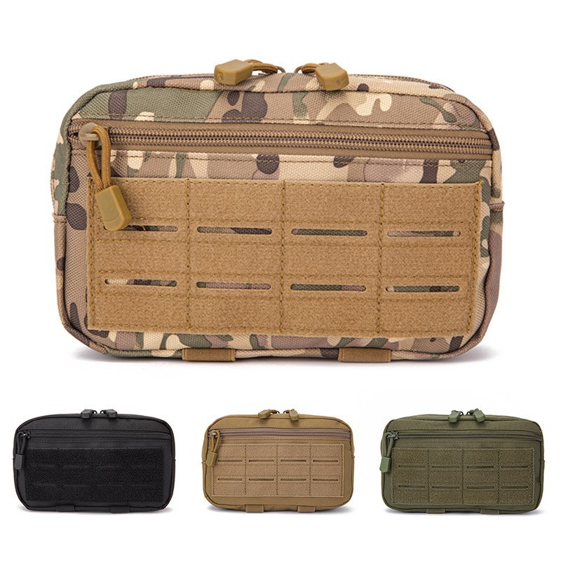New Laser Medical Bag Outdoor Tactical Multi-Functional Camouflage Waist Bag Military Fan Molle Accessory Functional Storage Bag