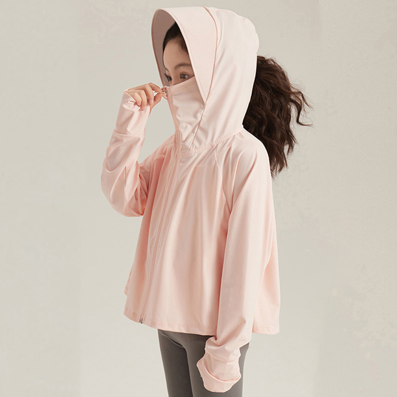 Picture of Girls' Sun Protection Clothing Summer 2025 New Children's Ice Silk Sun Protection Clothing Lightweight UV Protection UPF50 Jacket