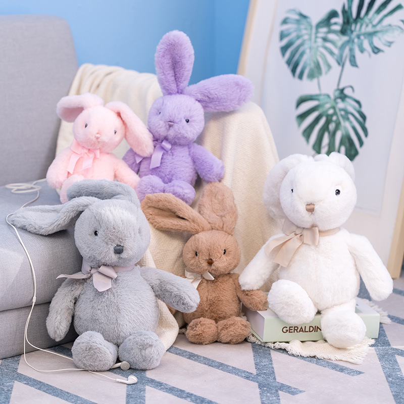 Picture of Cute Jade Rabbit Pillow Personalized Sofa Pillow Moon Rabbit Plush Toy Doll Girls Sleeping Doll