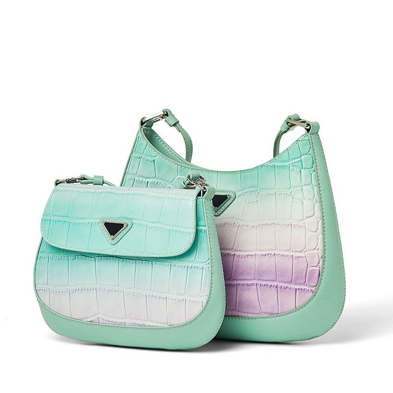 Summer Genuine Leather Underarm Bag Fashion Niche Design Women's Bag Fresh Underarm Bag Shoulder Bag