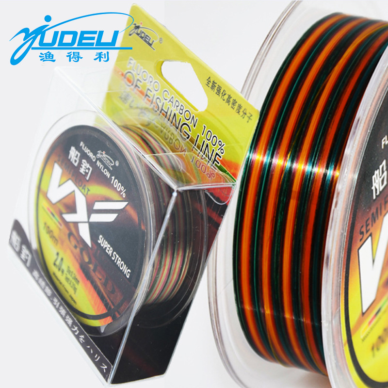 Cross-border supply one meter one color nylon line raft fishing line 100 m boat fishing line 1 meter 1 color counting line