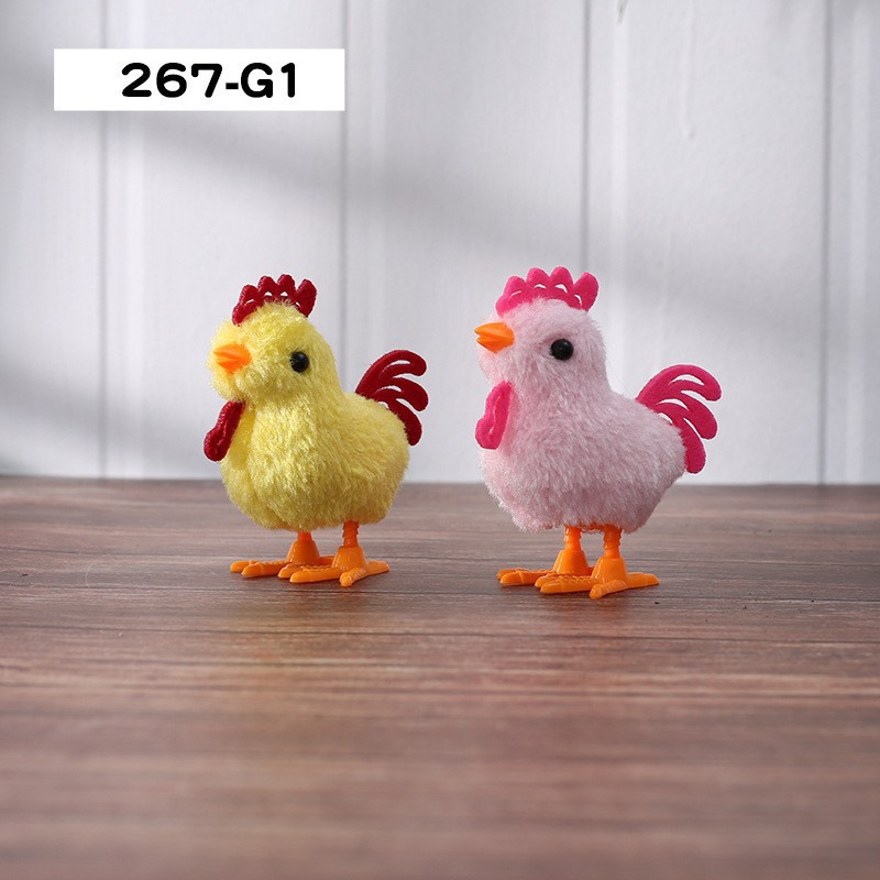 Picture of Wind-Up Chicken That Can Move and Jump to Coax Babies, Simulated Soft Plush Toys for Post-80S Generation, Street Stall Kidsren's Toys