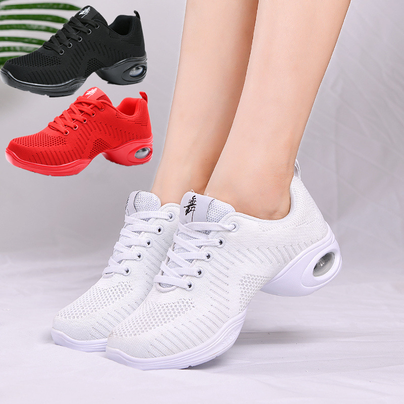 Picture of New Breathable Mesh Dance Shoes Soft Sole Women's Square Dance Shoes Adult Dance Shoes Fitness Sports Shoes Aerobics Shoes