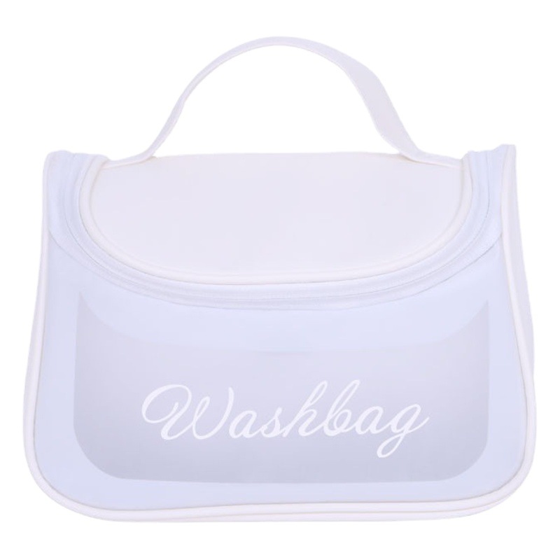 Storage Bag Cosmetic Bag Portable Women's Travel Large Capacity Waterproof Toiletries Cosmetics Bag Pu Pure Color Cosmetics Bag Versatile