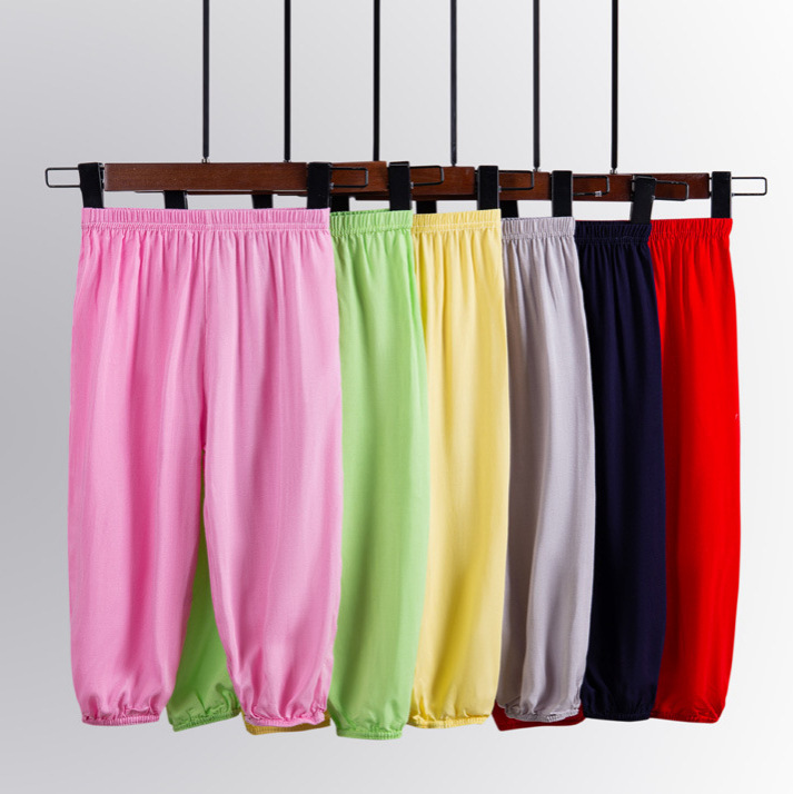 Picture of Summer Anti-Mosquito Thin Children's Casual Pants for Boys and Girls, Parent-Child Casual Long Pants, Breathable Boys' and Girls' Pants Wholesale