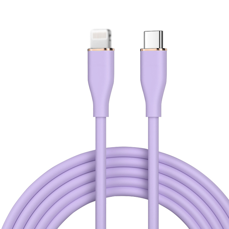 Picture of Liquid Silicone Type-C Data Cable Pd65W Dual C Port Fast Charging Cable Multi-Device Compatible with Mobile Phones and Computers