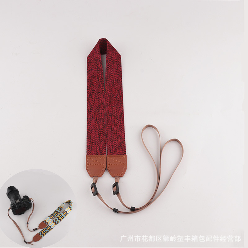 Picture of in stock Camera Shoulder Strap Decompression Camera Strap Hanging Neck Jacquard Camera Strap Various Types Universal Camera Strap
