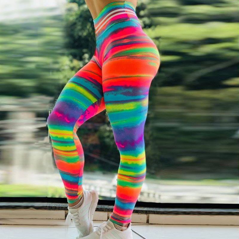 Picture of Spot supply cross-border Wish Amazon Ebay water droplets sweat beads high waist printed leggings sports yoga pants