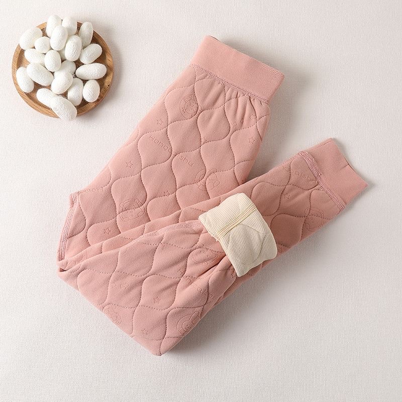 Picture of School uniform artifact girls' thermal underwear suit Winter Children's fleece-lined cotton clothes liner primary school students wear cotton-padded jacket