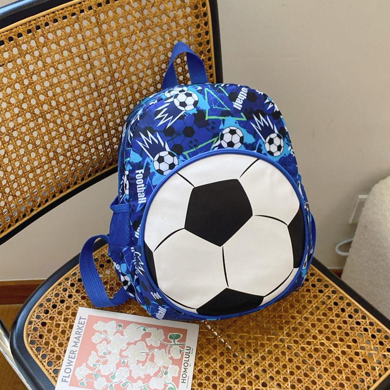 Picture of Children's Trendy Backpack 2024 Boys and Girls Fashion Football Outdoor Casual Backpack Kindergarten Baby Schoolbag
