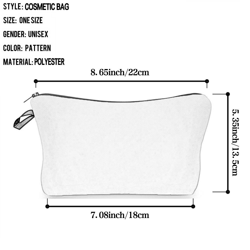 Picture of Trendy cartoon new rabbit printed cosmetic bag fashionable cute drop-resistant storage bag large capacity wash bag
