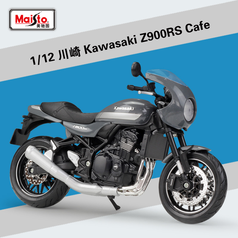 Picture of Meichi Figure 1:12 Kawasaki Kawasaki Z900RS Heavy Machine Simulation Alloy Motorcycle Model Finished Product Ornaments