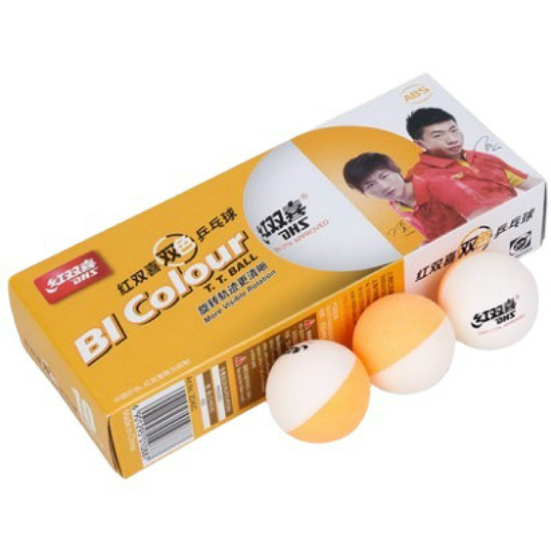 Red double happiness table tennis training two-color table tennis 10 a box of new materials 40MM table tennis