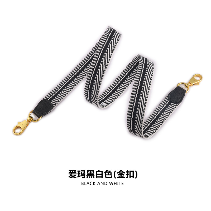 Picture of MHS-F-30H Home 2.5CM Ribbon Vegetable Basket Wide Shoulder Strap Kelly Canvas Bag with Shoulder Crossbody Lightweight