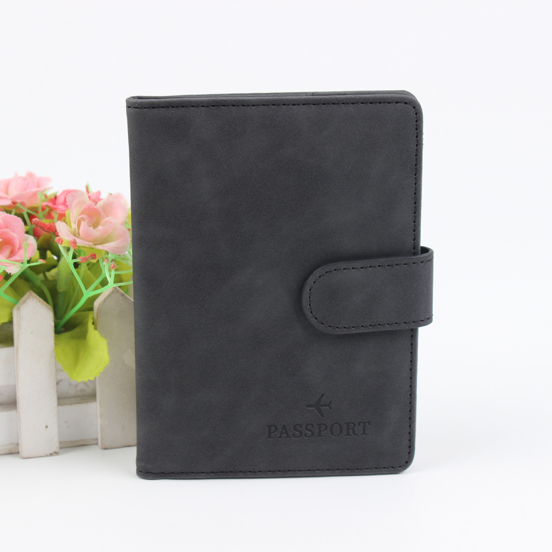 Picture of Spot New Rfid Passport Holder Convenient Multi-Functional Document Holder Pu Material Storage Travel Passport Bag