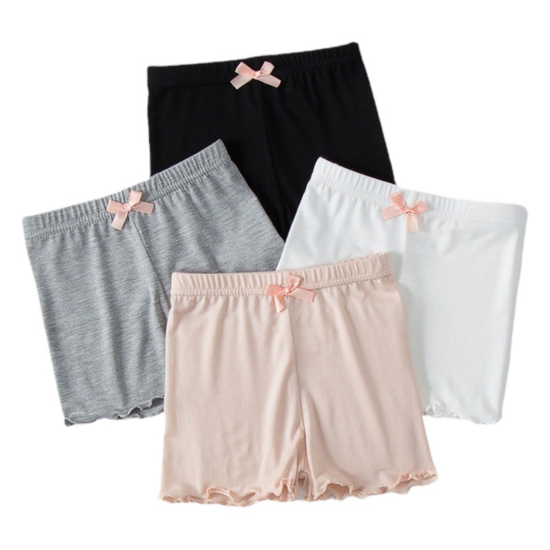 Girls' Safety Pants Summer Children's Thin Modal Insurance Pants Baby's Anti-running Light 3-point Pants Children's Shorts