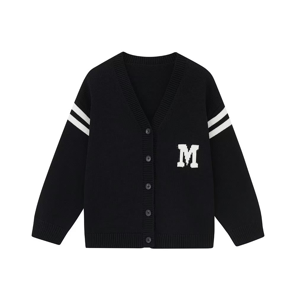 Picture of 2023 Spring Japanese Style Casual Fashion All-match Men's and Women's Children's Fashionable V-neck Breasted Autumn Sweater Cardigan Jacket