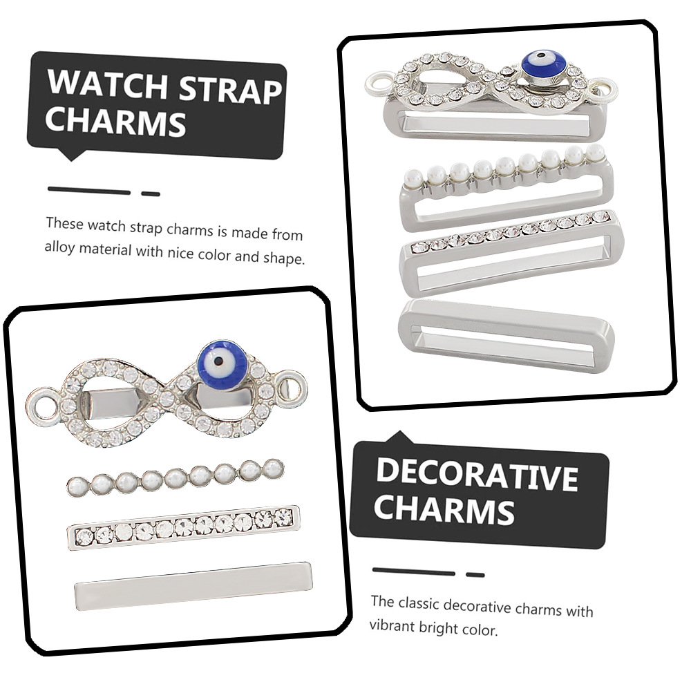 Picture of Suitable for Apple Watch Strap Decorative Ring Apple Watch Watch Universal Silicone Strap Devil's Eye Decoration