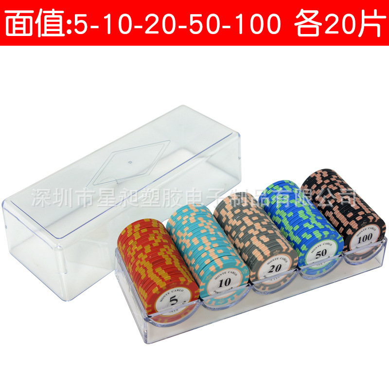 Picture of Mahjong Chips, Chess and Card Room Special Card Chips Coins, Texas Hold'Em Poker Points Coins, Coding Coins for Playing Mahjong and Playing Cards