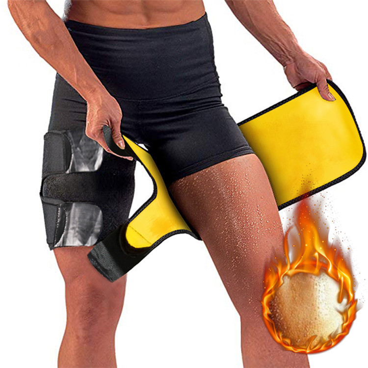 Picture of Amazon Men's and Women's Sports Sweat Leg Guard with Adjustable Sauna Sweat Thigh Set Running Fitness Leg Guard Shaping Belt