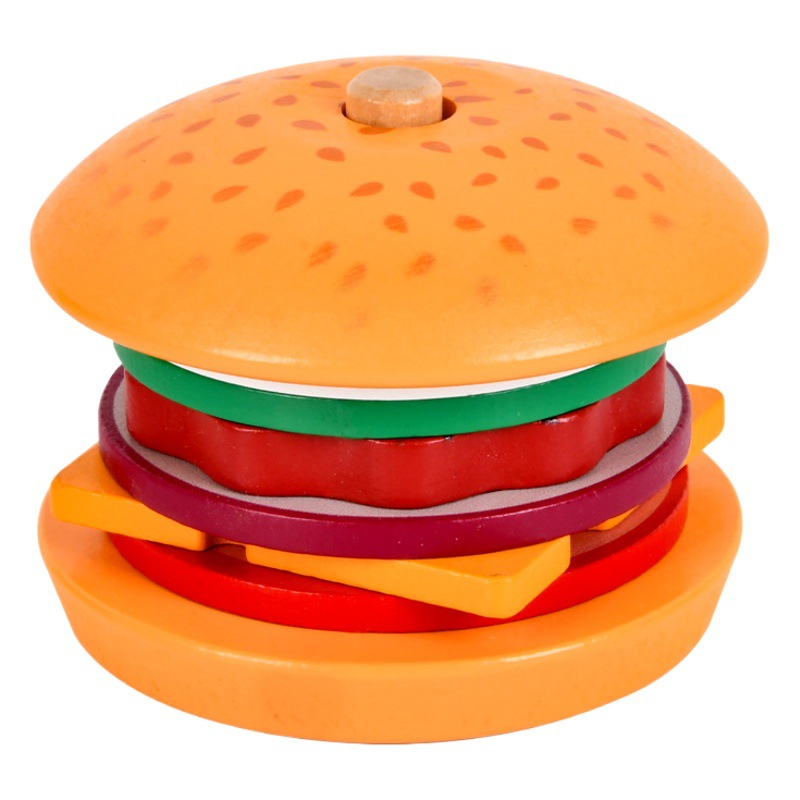 Children's French Fries Burger Bread Play House Pizza Model Artificial Food Kindergarten Small Class Educational Girls' Toys