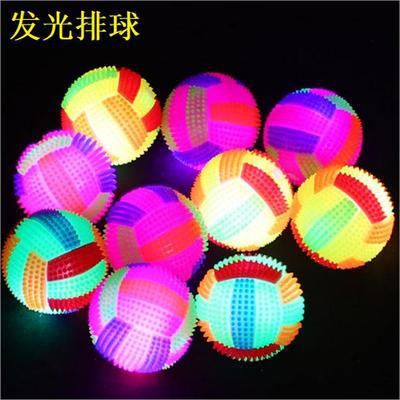 Picture of New Luminous Volleyball Bouncy Ball Massage Ball Luminous Football with Whistle Thorn Ball Luminous Street Stall Supply