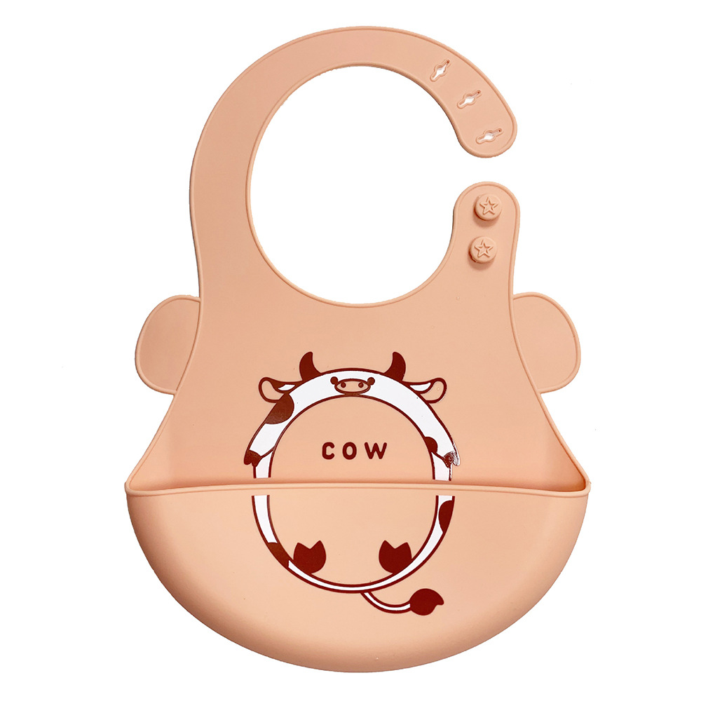 Picture of Baby Dining Bib Stereo Silicone Baby Waterproof Super Soft Food Food Bucket Children Children's Slippery Bucket Wash-Free Cross-Border