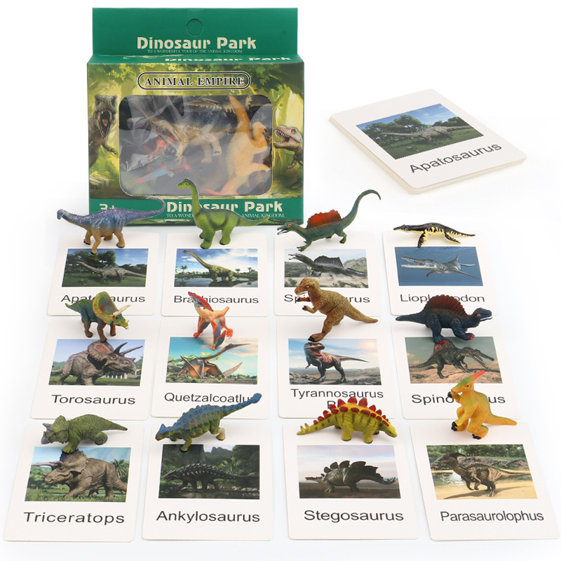 Picture of Popular science toys sand table scene dinosaur marine animal matching knowledge learning card science education cognitive model teaching aids