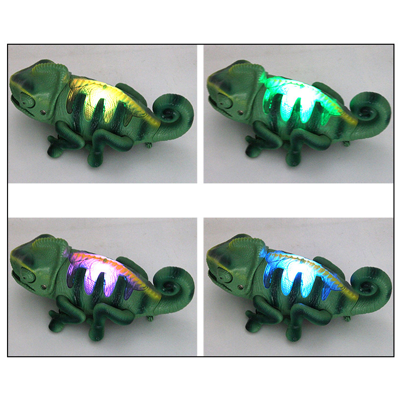 Picture of Electric Remote Control Light Crawling Chameleon Kidsren's New and Unique Funny Bug Catching Trick Chameleon Toy