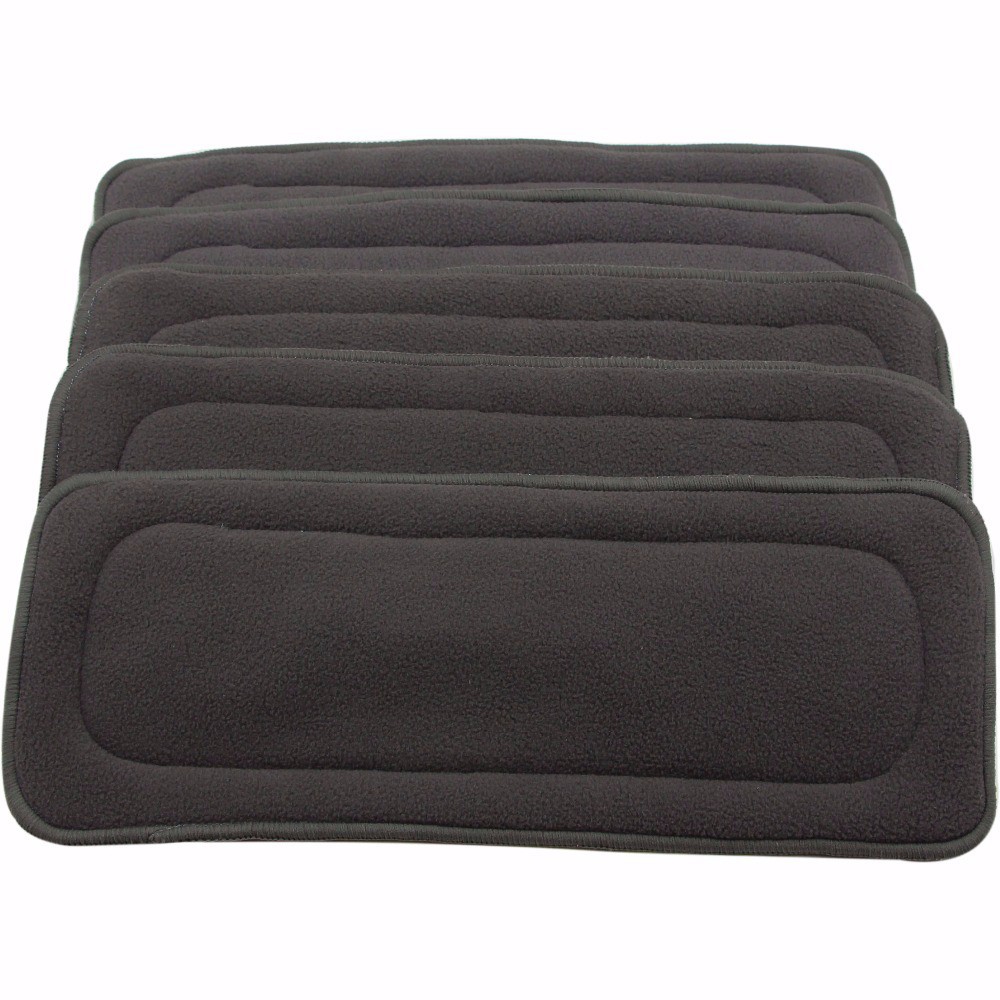 Bamboo charcoal washable diapers baby diapers four-layer structure soft breathable bamboo charcoal urine pad factory direct supply