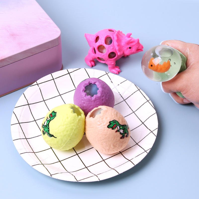 Picture of Children's Toy Decompression Artifact Dinosaur Pinch Music Slow Rebound Decompression Dinosaur Egg Night Market Stall Primary School Student Toy