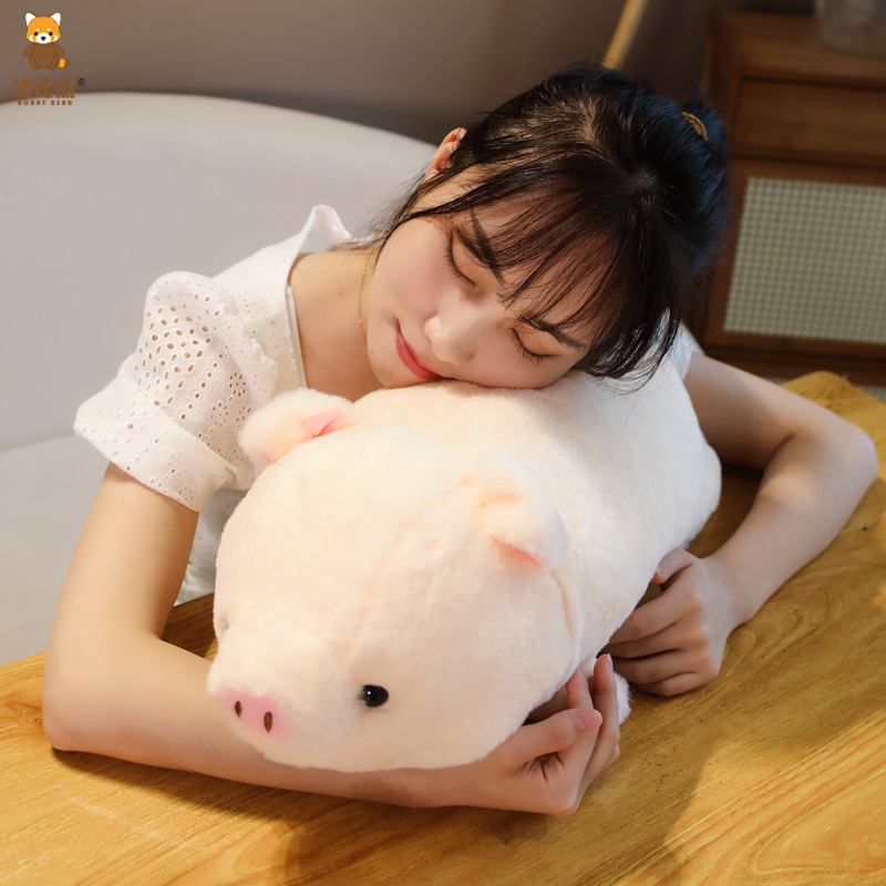 Picture of Bobby Bear Cute Soft Cute Plush Lie-prone posture Blessed Pig Toy Doll Pillow Large Clamping Doll Cross-border