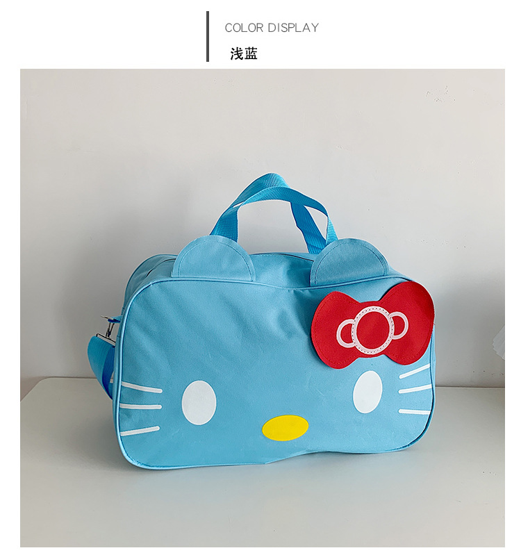 Picture of Wholesale Fashion Cat Large Capacity Student Travel Bag Waterproof Large Capacity Cute Girl KT Duffel Bag Women's Portable